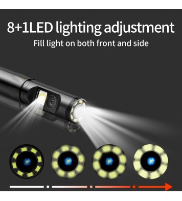 4.5 inch IPS HD screen snake Cable Daul Lens portable handheld car detector pipeline camera industrial endoscope 360° rotate