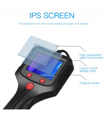 2.4 inch IPS HD screen  hard Cable portable handheld car detector pipeline camera industrial endoscope 