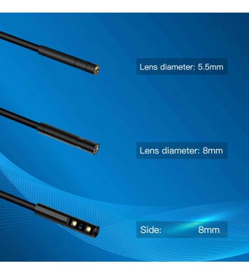 2.4 inch IPS HD screen  hard Cable portable handheld car detector pipeline camera industrial endoscope 