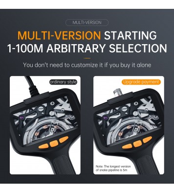 4.3 inch IPS HD screen  hard Cable portable handheld car detector pipeline camera industrial endoscope