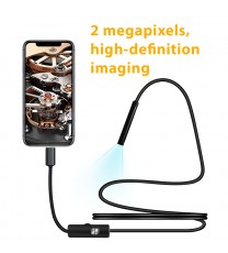  5.5mm lens hard cable 3 In 1 micro usb type-c Endoscope 