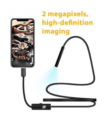  5.5mm lens hard cable 3 In 1 micro usb type-c Endoscope 