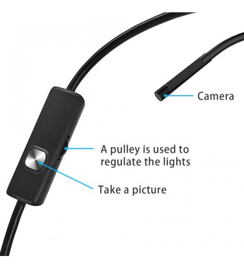  5.5mm lens hard cable 3 In 1 micro usb type-c Endoscope 