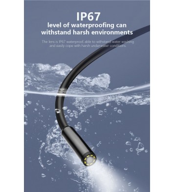 4.3' Screen Handheld Endoscope Camera 8mm Lens 30M Cable Industrial Borescope for Engine Inspection OEM Supported