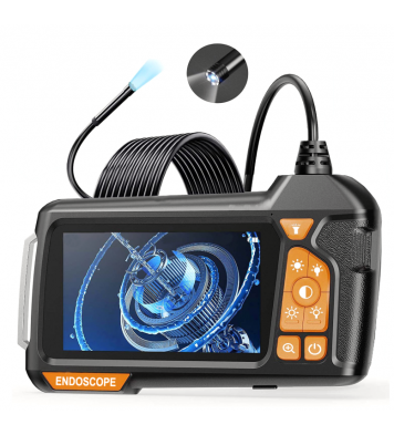 4.3' Screen Handheld Endoscope Camera 8mm Lens 30M Cable Industrial Borescope for Engine Inspection OEM Supported