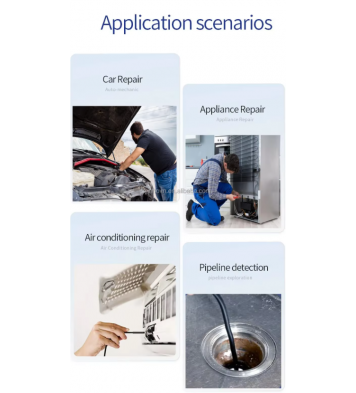 4.3' Screen Handheld Endoscope Camera 8mm Lens 30M Cable Industrial Borescope for Engine Inspection OEM Supported