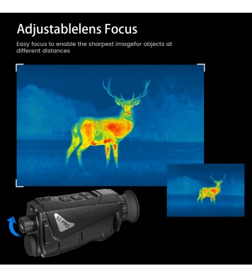 S2 Pro Thermal Imaging Monocular with Rail Accessories, Compatible with Mounting on Firearms, Headgear, and Handheld Use