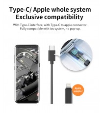 Industrial pipeline 1m hard cable 8mm lens lens  endoscope Waterproof HD camera with Android and Apple interface